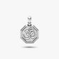 hindu aum om amulet pendant in sterling silver