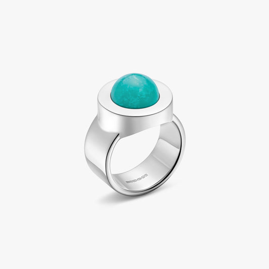amazonite ring in sterling silver