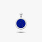 lapis lazuli amulet pendant in sterling silver