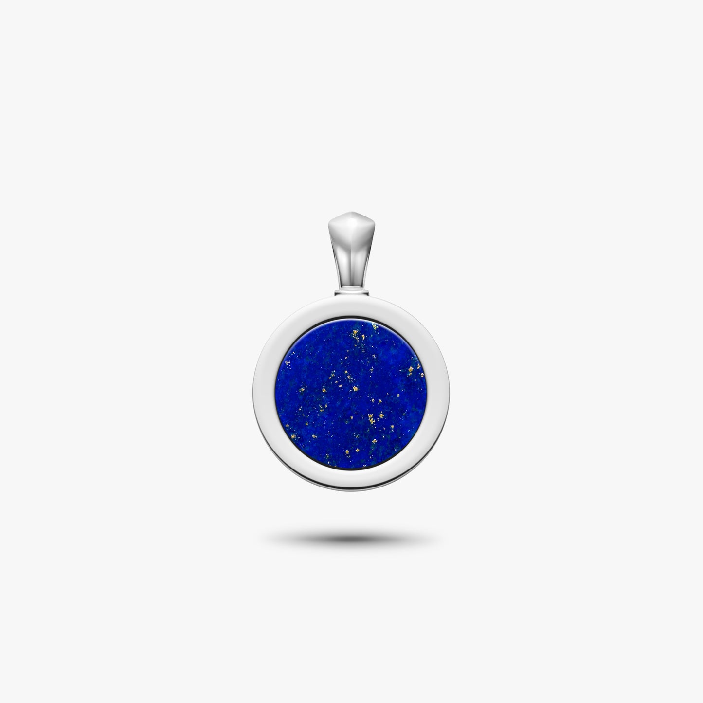 lapis lazuli amulet pendant in sterling silver